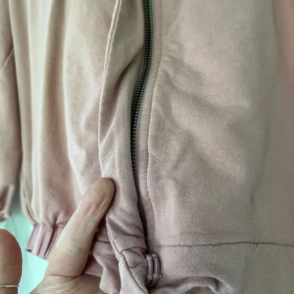 SaturdaySunday zippered shirt/hoodie, dusty pink - Picture 4 of 5
